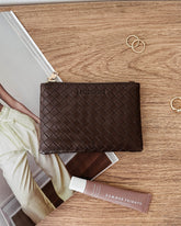 Kuta Woven Chocolate Purse
